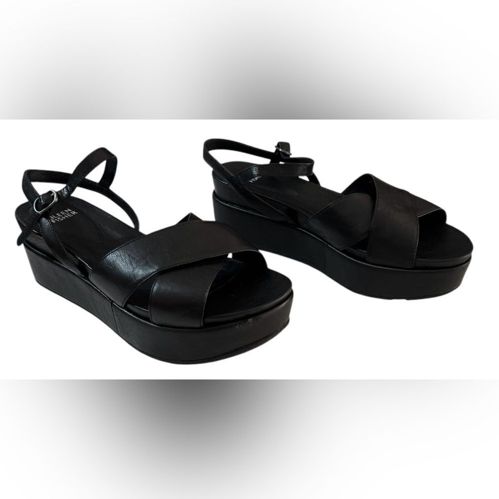 COPY - Eileen Fisher‎ Juno platform sandals (wedges) 9.5